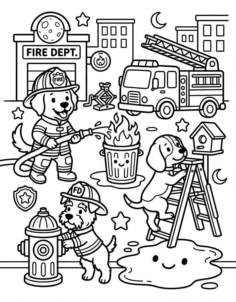 Dogs Firefighters