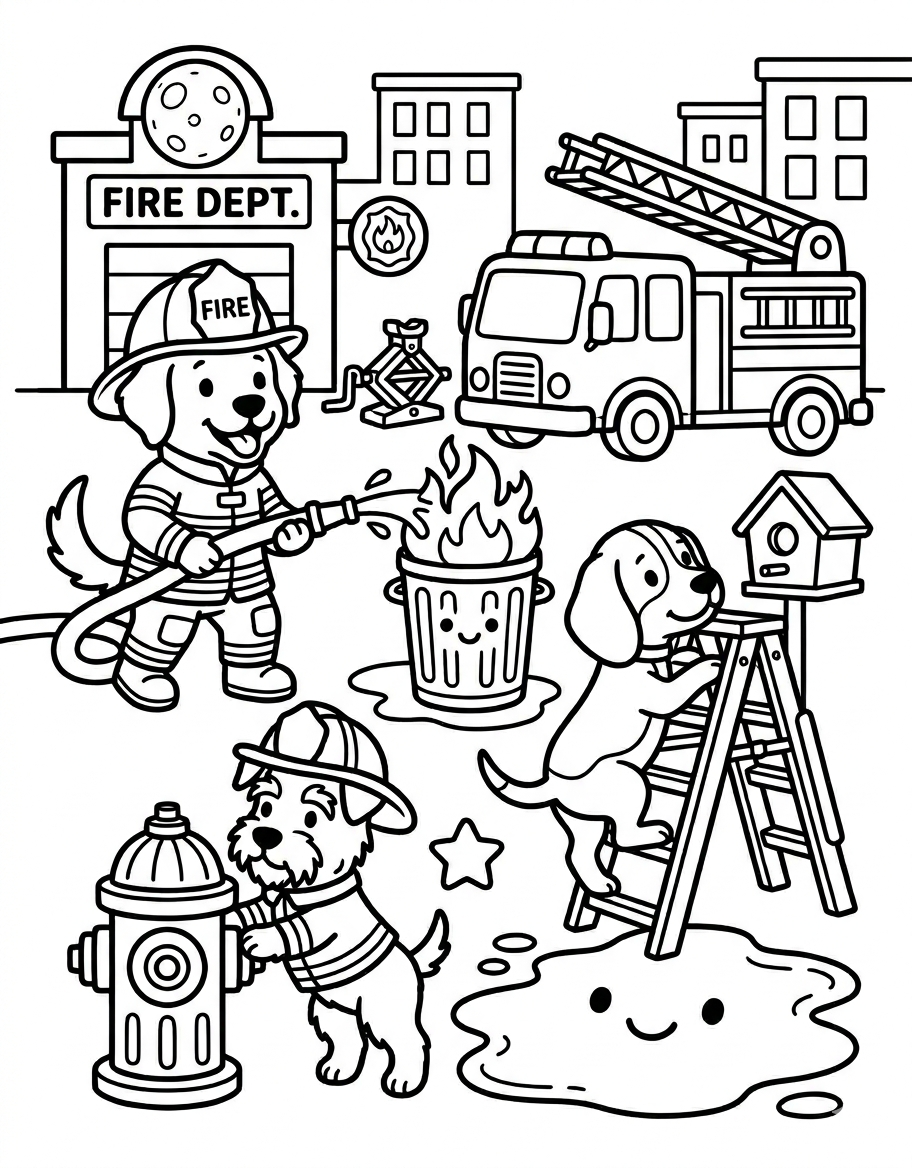Dogs Firefighters